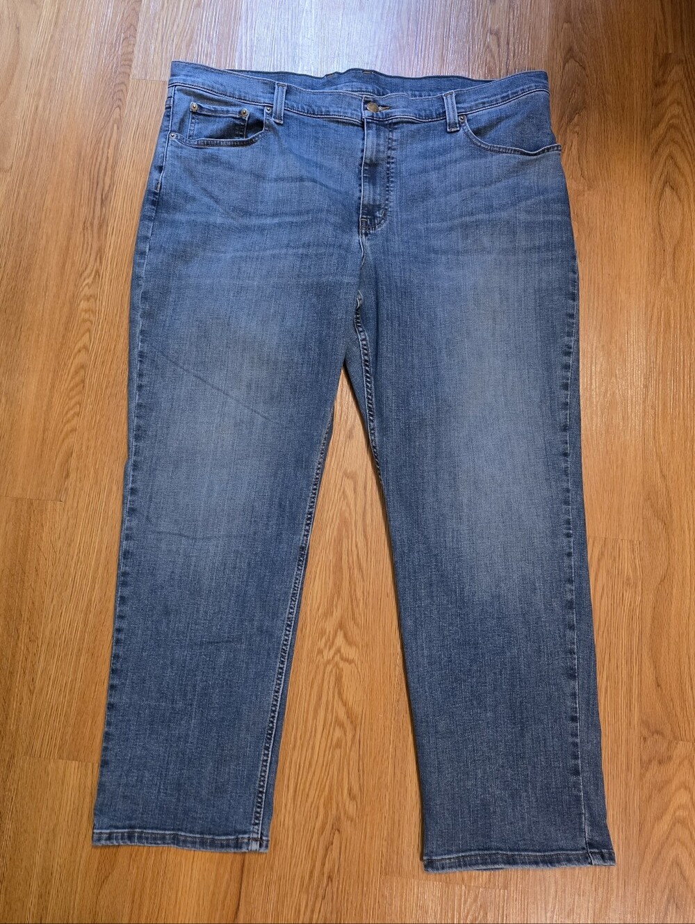 LL Bean Beanflex Men's Standard Fit Denim Blue Jeans Size 42X29